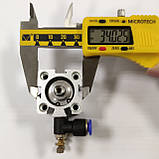 Пневмоциліндр подачі кромки SDA 20х15 кромкооблицювального верстата HOLZ T-503 (34х34 мм), фото 6