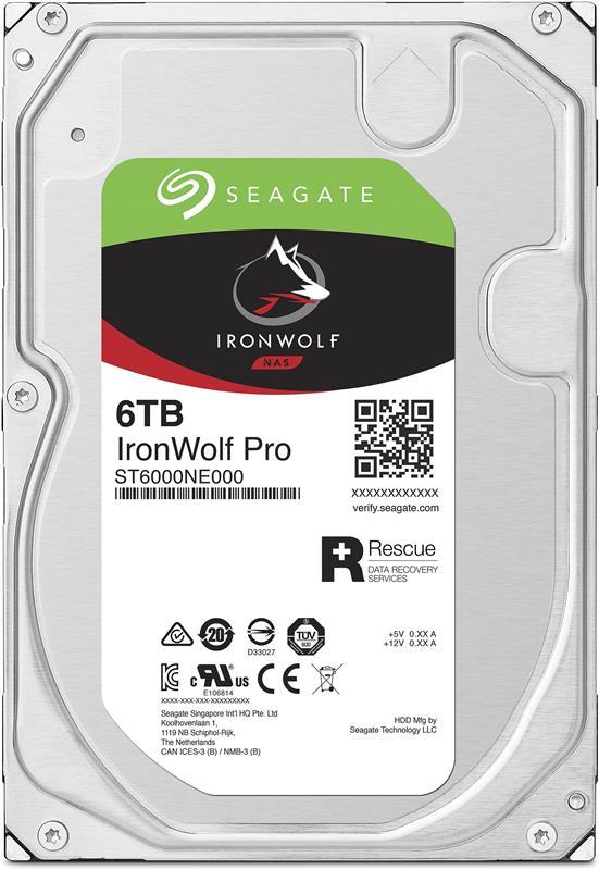 HDD SATA 6.0 TB Seagate IronWolf Pro NAS 7200rpm 256MB (ST6000NE000)