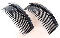 Гребни для волос УкрТД 2 шт пластиковые 13х5см, черные