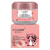 Маска для обличчя SERSANLOVE Honey Peach Bubble Mask з екстрактом меду і персика 100 гр