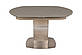 Розкладний стіл Nicolas Houston 130-190х105см мокко з матовою скляною стільницею на одній ніжці, фото 9