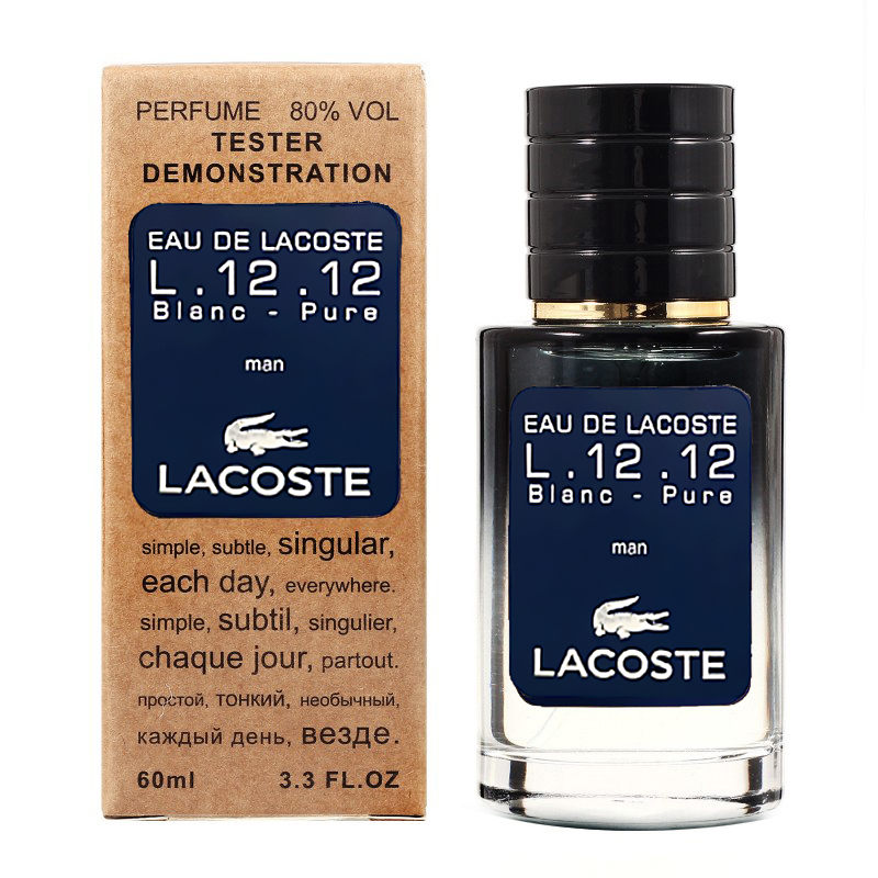 Lacoste Eau De Lacoste L.12.12 Blanc-Pure TESTER LUX, мужской, 60 мл - фото 1 - id-p1468321842
