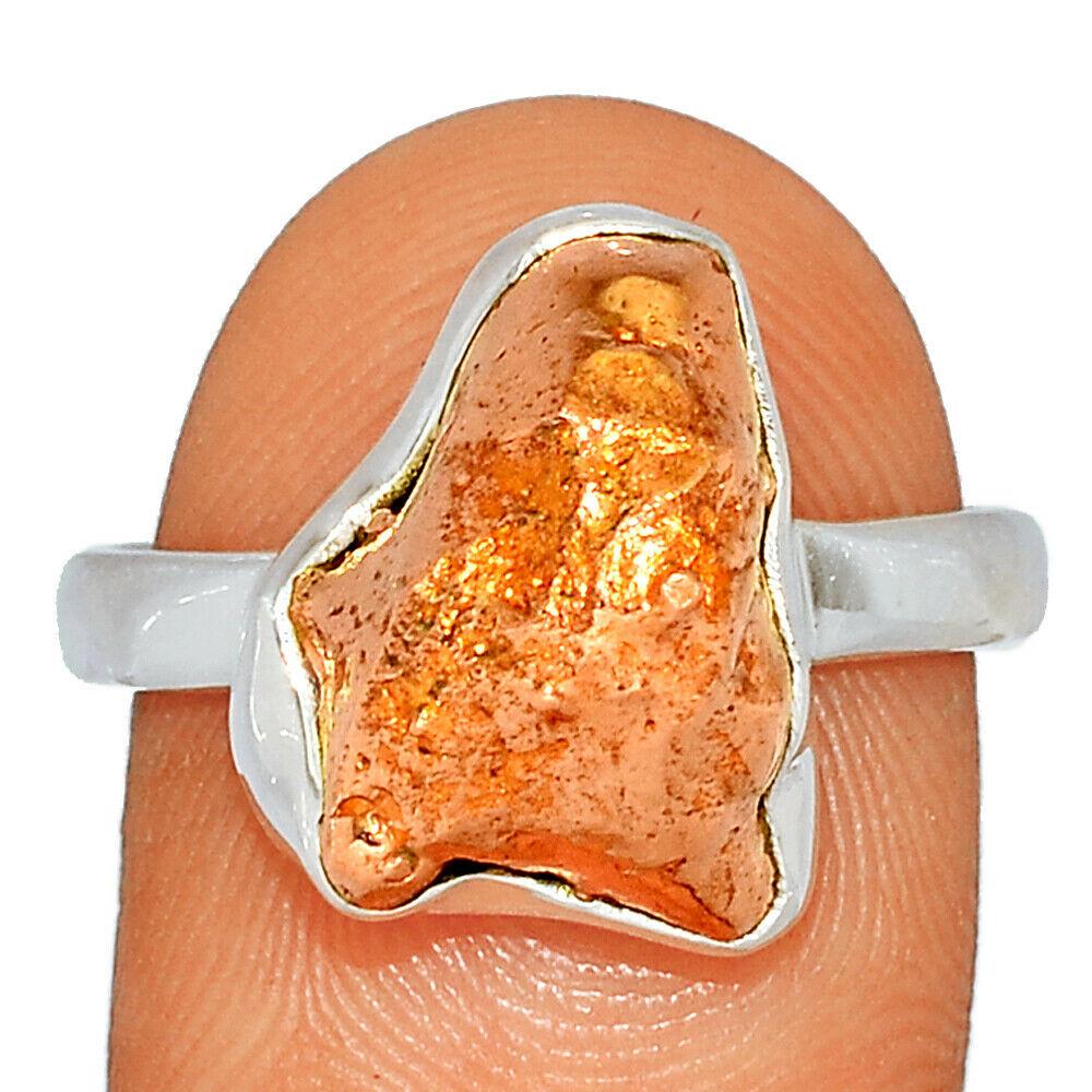 Мідь самородок срібне кільце, 1701КМ