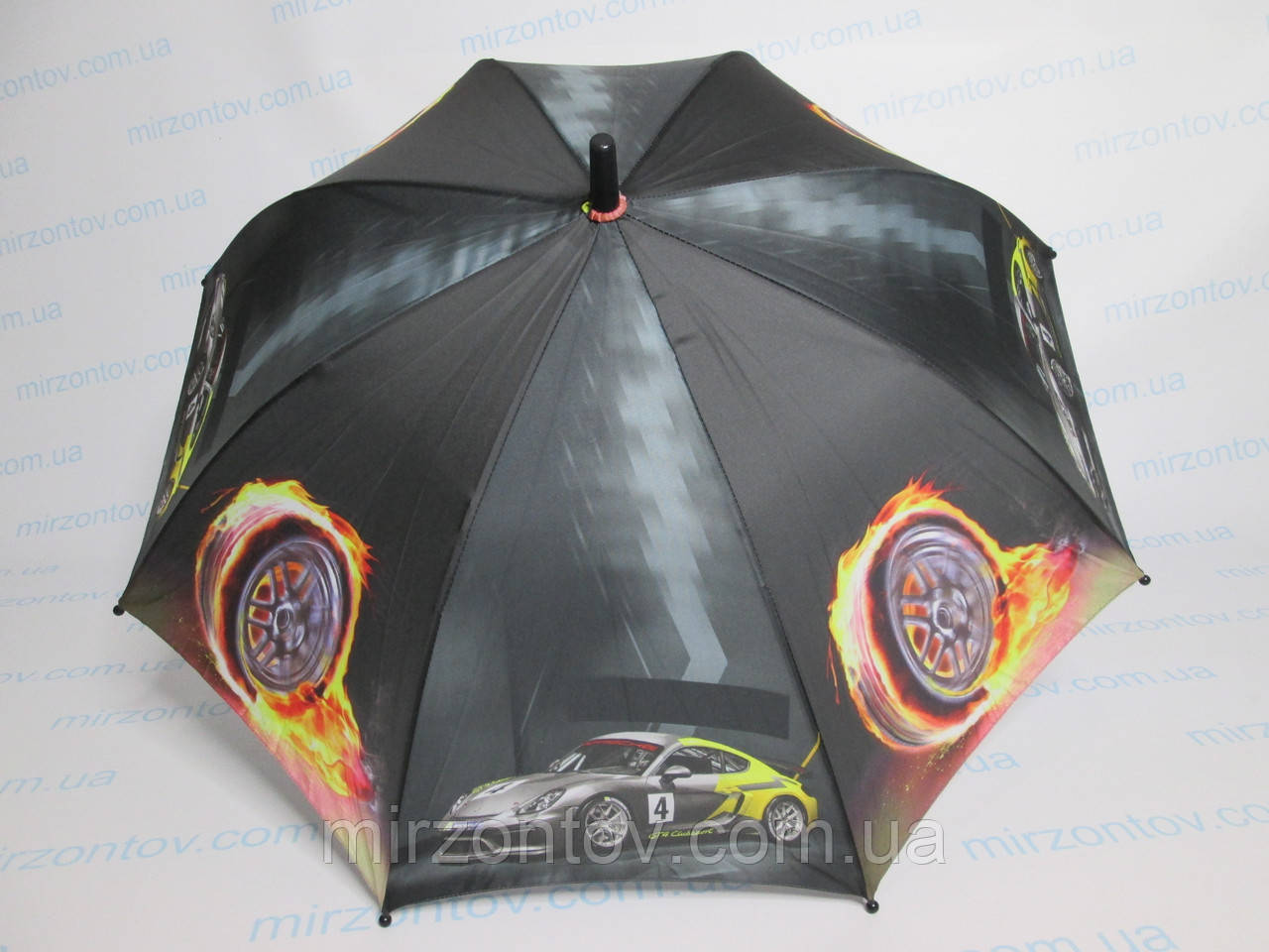 Підліткова парасолька для хлопчиків із машинками 5-10 років