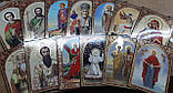 Аналойна ікона Святий Миколай Чудотворець у фігурному білому кіоті, що відкривається,розмір 52×42,лик 30*40,26, фото 10