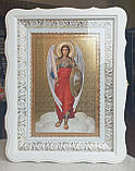 Аналойна ікона , Різдво Христове, двонадесяті свята в білому фігурному кіоті, розмір кіота 32*42, сюжет 20×30, фото 2