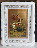 Аналойна ікона , Різдво Христове, двонадесяті свята в білому фігурному кіоті, розмір кіота 32*42, сюжет 20×30, фото 5