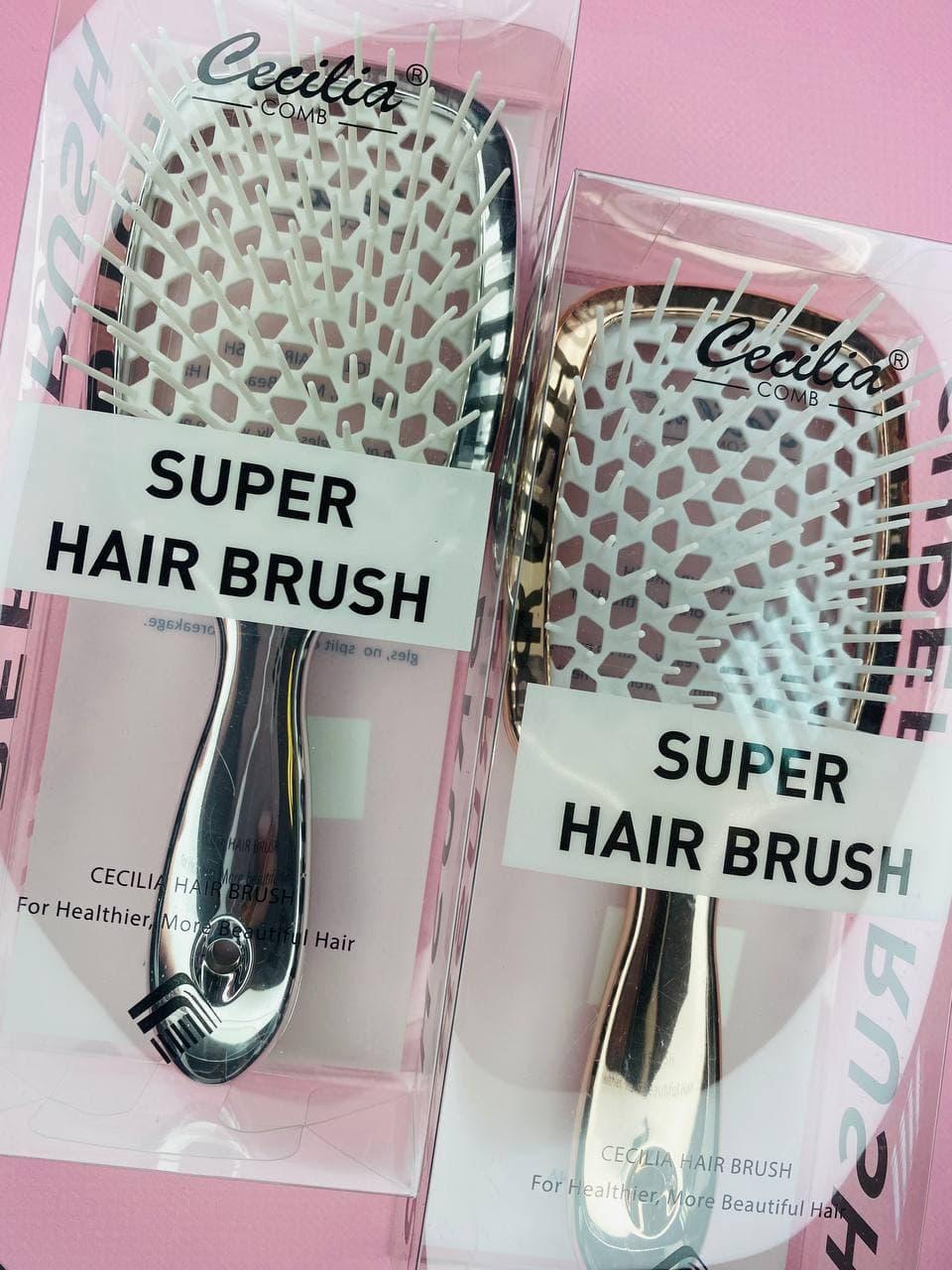 Гребінець продувний CECILIA SUPER HAIR BRUSH (ХРОМ СЕРІЯ)