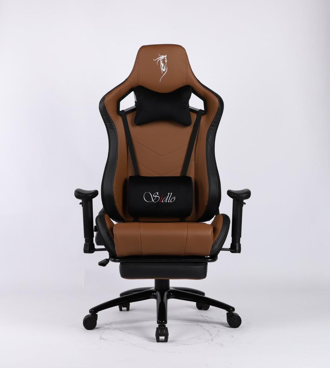 Крісло геймерське Sidlo Relax Brown ігрове компьютерне крісло офісне розкладне крісло професіональне