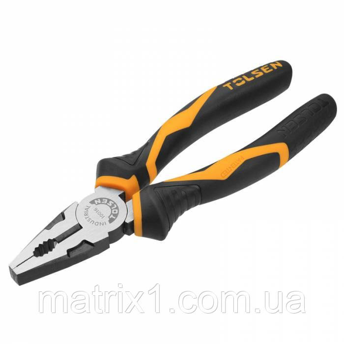 Комбіновані плоскогубці серія ПРОФІ 160 мм GRIPro TOLSEN 10015, фото 1