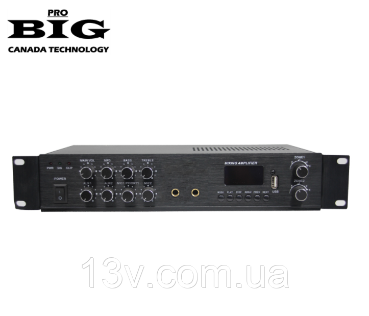 Підсилювач BIG MPA90 2zone MP3/FM/BT REMOTE