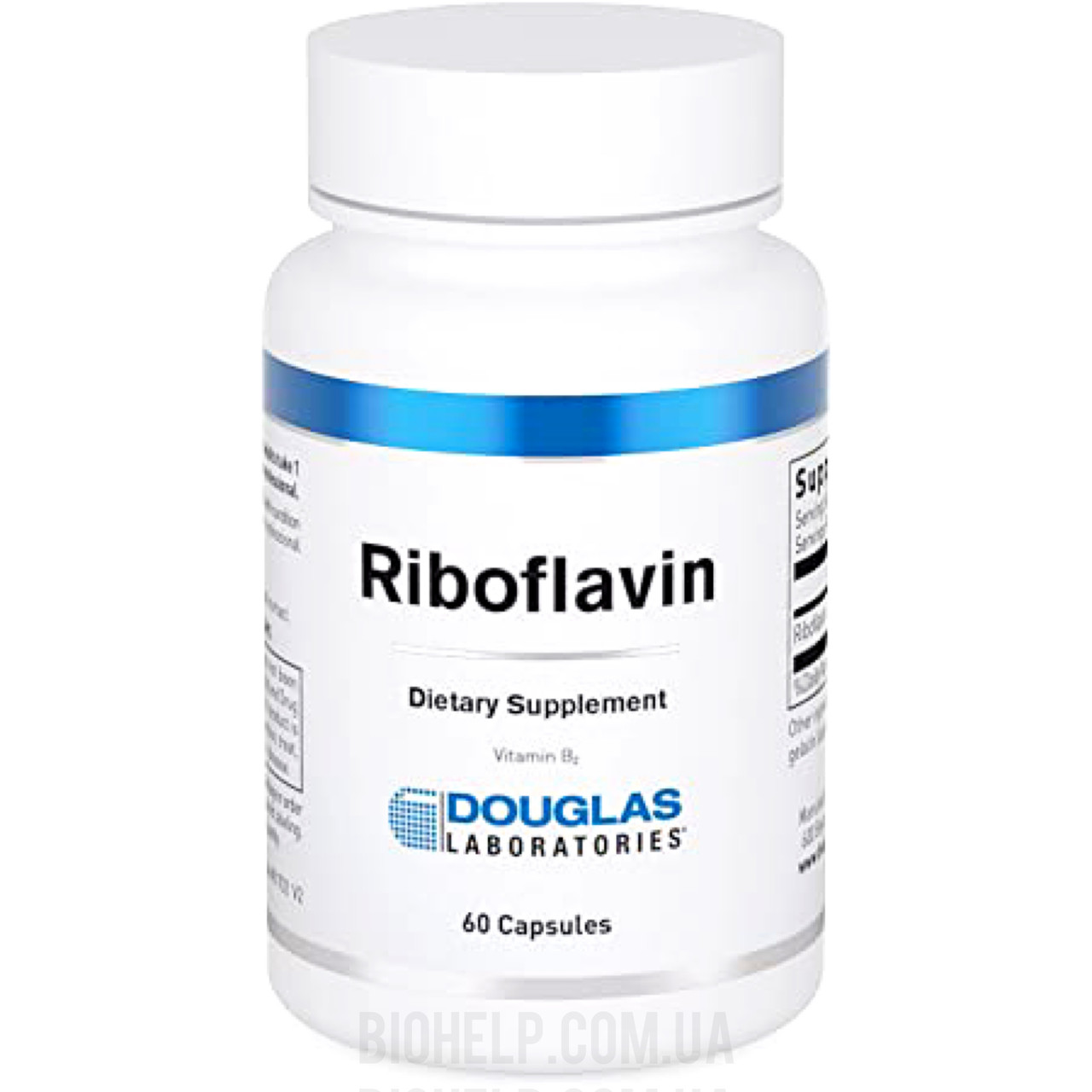 Рибофлавін, B-2, Riboflavin B-2, Douglas Laboratories, 60 капсул. BX897