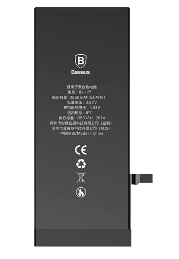 Акумуляторна батарея (АКБ) для iPhone 7, 2250mAh, оригінал, Baseus, фото 1