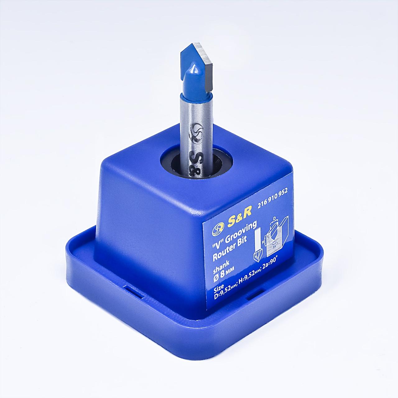 Фреза V-подібна 90 град S&R 9.52х9.52 мм, 216910952, фото 1