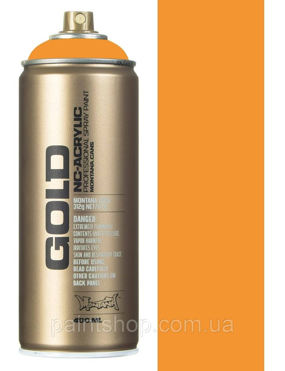 Аерозольна фарба Montana Gold 2040 Scampi (Помаранчевий) 400 мл
