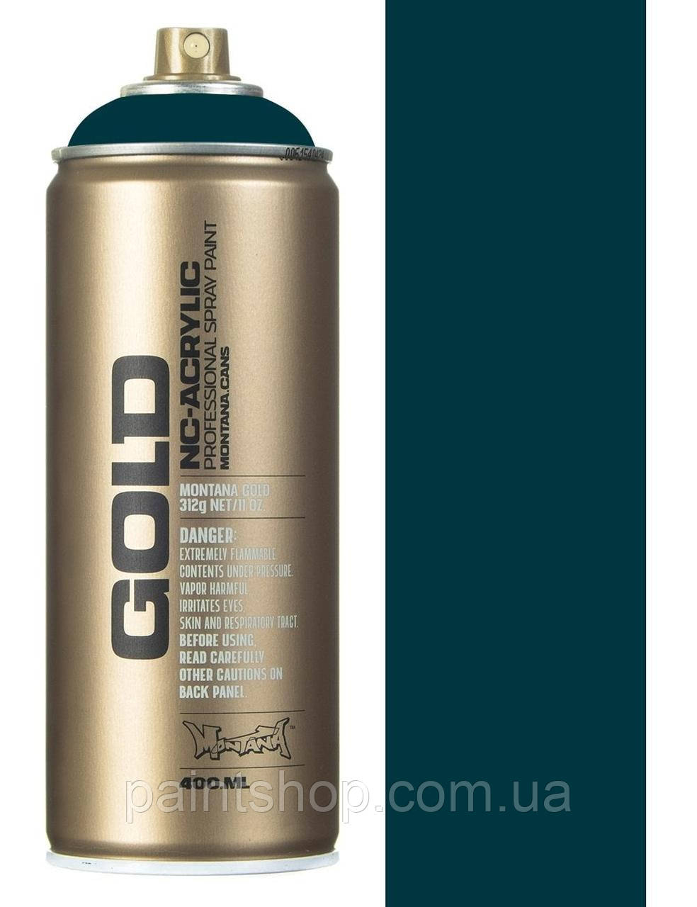 Аерозольна фарба Montana Gold 6280 Petrol (Темно-бірюзовий) 400 мл