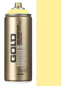 Аерозольна фарба Montana Gold 1000 Vanilla (Світло-жовтий) 400 мл