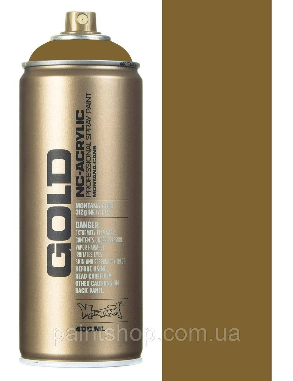 Аерозольна фарба Montana Gold 1080 Everglade (Гірчичний) 400 мл