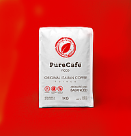 Кофе PureCafe Ricco зерно 60% Арабики 40% Робусты Италия 1кг