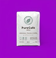 Кофе PureCafe Dolce зерно 80% Арабики 20% Робусты Италия 1кг