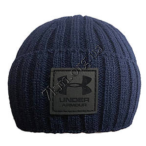 Шапка чоловіча в'язка +фліс "Under" Оптом 6053