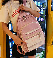 Ніжно рожевий рюкзак. Шкільний портфель. Жіноча сумка. Дитячий портфель ранець. С231
