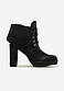 Ботильоны женские черные на каблуке Д696 Уценка (читайте описание), фото 2