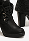 Ботильоны женские черные на каблуке Д696 Уценка (читайте описание), фото 5