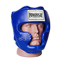 Боксерский шлем тренировочный PowerPlay 3043 cиний XSalleg Качество