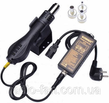 Термоповітряна портативна станція HandsKit 8858D, з дисплеєм + насадки