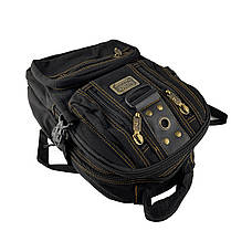 Маленький джинсовий рюкзак Gold Be 24 x 35 x 15 см Чорний (gb1305/1), фото 3