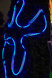 Неонова світлодіодна гірлянда-трубка SMD2835 LED, 5 м, синій, кріплення, IP20 (950088), фото 4