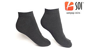 Шкарпетки короткі чоловічі сліди 29 р.. (43-44) св. сірий, фото 3