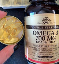 Омега 3 Solgar Omega 3 700 mg EPA DHA 120 капсул Риб'ячий жир, фото 3