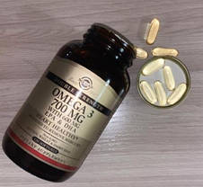 Омега 3 Solgar Omega 3 700 mg EPA DHA 120 капсул Риб'ячий жир, фото 2