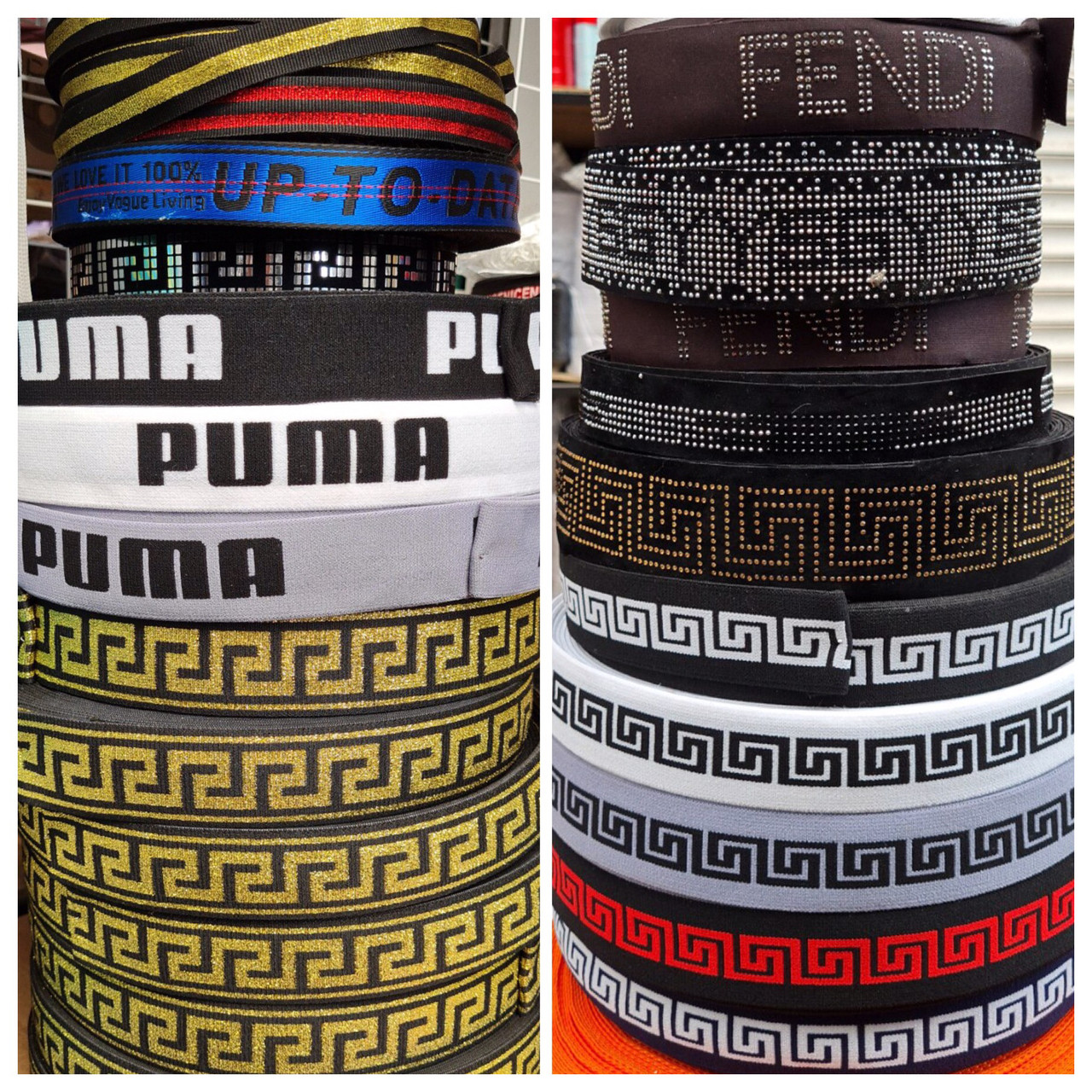 Фурнітура швейна гумка з люресом