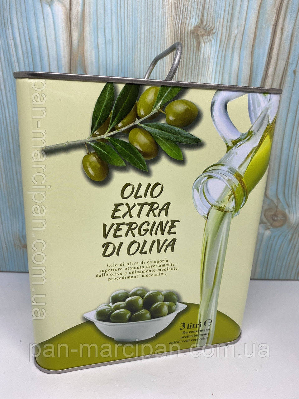 Олія оливкова Olio Extra Vergine Di Oliva (тарілка) 3л, фото 1