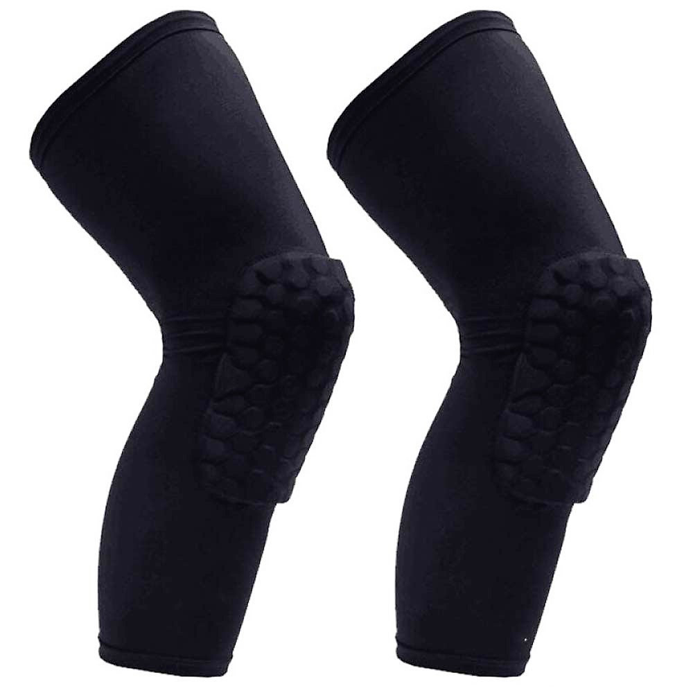 Наколінники баскетбольні захисні Basketball Knee Pads 2 шт. S-XL спандекс-нейлон чорний (3065)