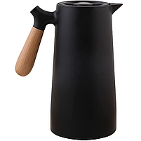 Термос-глечик для гарячих та холодних напоїв, термоглечик 2в1 Cooking House - 1 л - чорний, фото 4