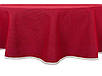 Скатертина новорічна кругла гобеленова червона, фото 2