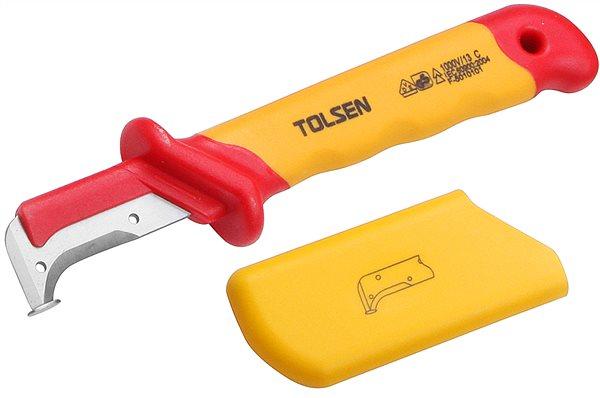Ніж діелектричний для зняття ізоляції з п'ятою Tolsen V51416