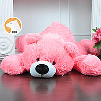 Плюшевий ведмедик Умка, що лежить великий, рожевий, 110 см