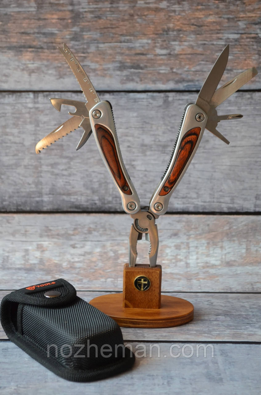 Багатофункціональний інструмент, мультитул (13в1), поєднання класичного дизайну і функціональності, фото 1