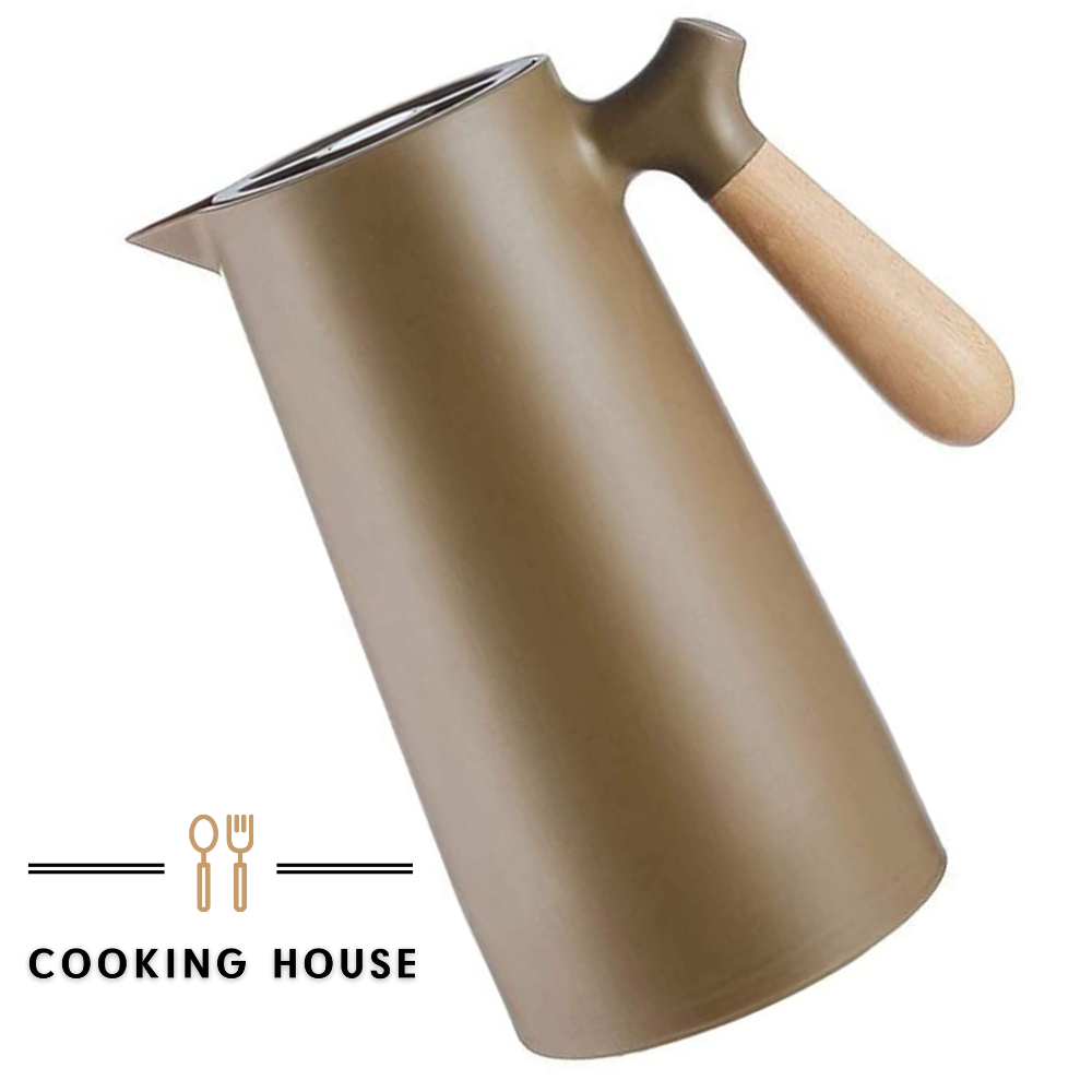 Термос-глечик для гарячих та холодних напоїв, термоглечик 2в1 Cooking House - 1 л - коричневий