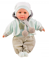 Пупс говорящая мягкая кукла с соской Чудо Малюк Baby Born 520-1601 UA бирюзовый