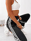Жіночі спортивні штани 263 (42-44, 44-46) (кольори: чорний, сірий меланж) СП, фото 8