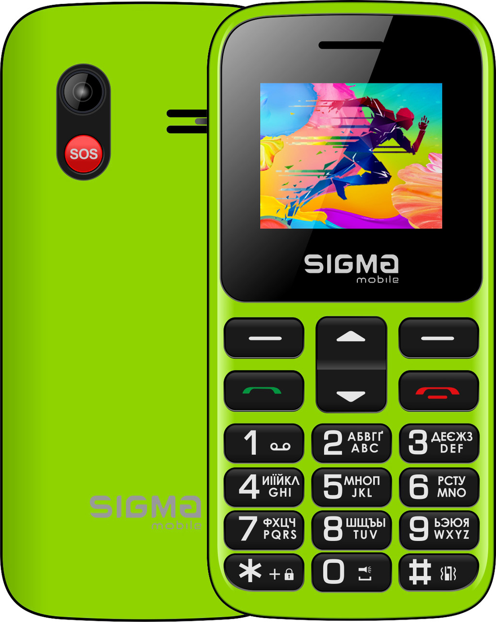Телефон Sigma Comfort 50 CF113 HIT2020 Green UA UCRF