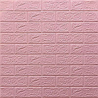 3Д панель декоративная стеновая Розовый Кирпич самоклеющиеся 3d панели для стен 700x770x5 мм (4-5мм)