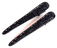 Заколки для волос стрела 2 шт Fashion (7,5х1,5см) металл Черные (ЗАЖ021/3)