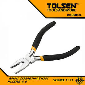 Плоскогубці міні, 115 мм, нікельовані, авторозтискач//TOLSEN 10030